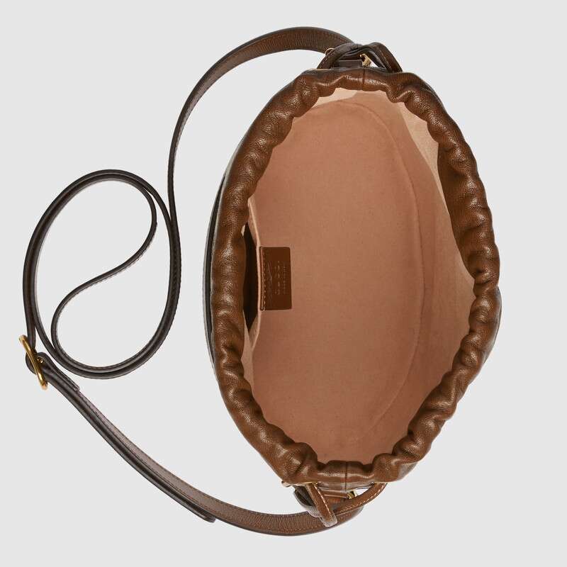 Gucci Horsebit 1955 Bucket Bag Shoulder Bag 602118 Brown